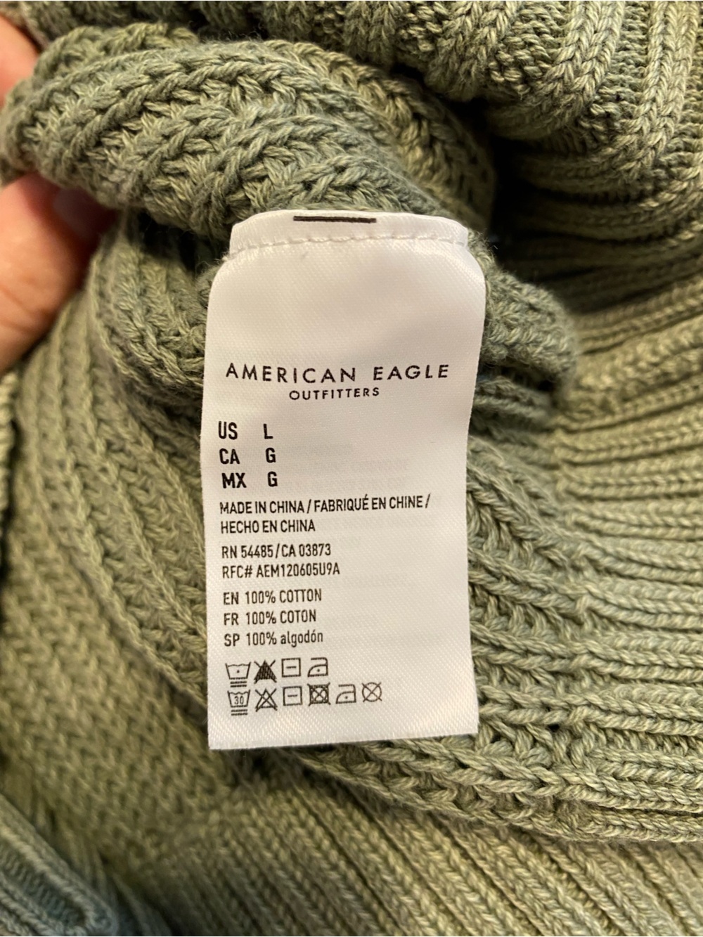 American Eagle Green Sweater - Picture 6 of 6
